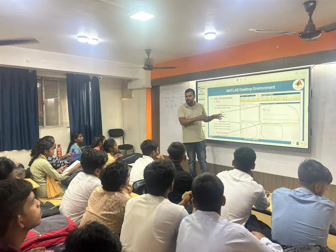 Close-up of a training module on a screen