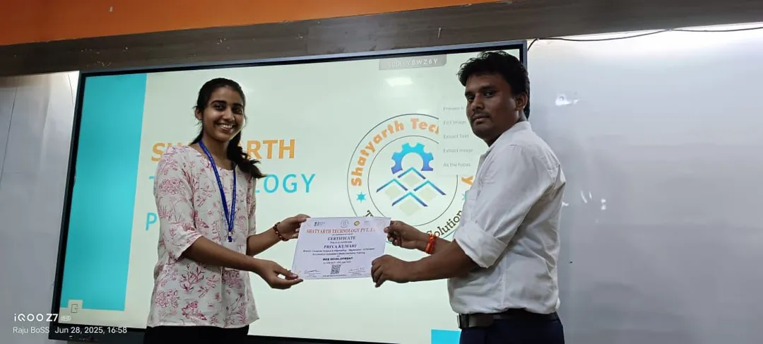 Instructor guiding a student during a training program