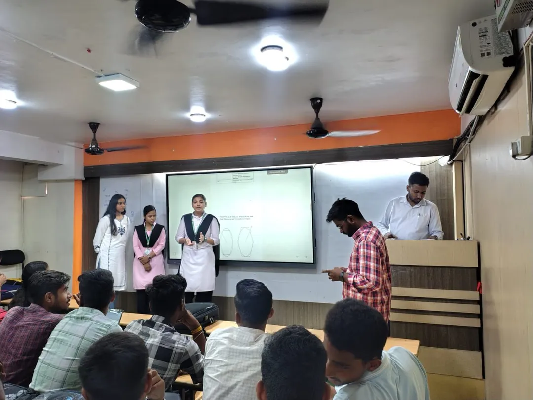 Networking session during a company event