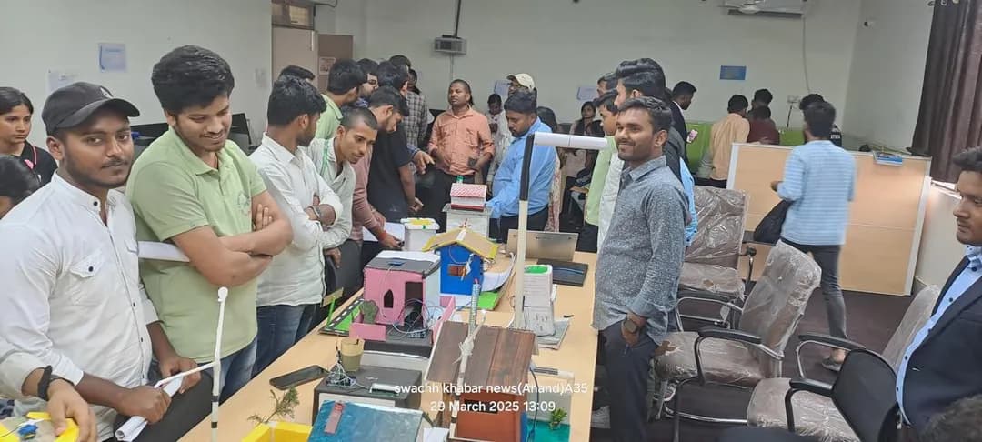 Team building activity during a corporate event