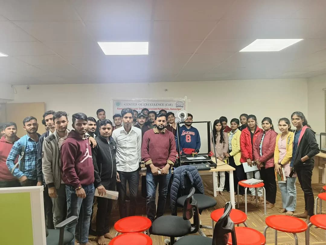 Team building activity during a corporate event