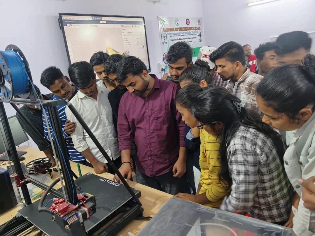 Team building activity during a corporate event