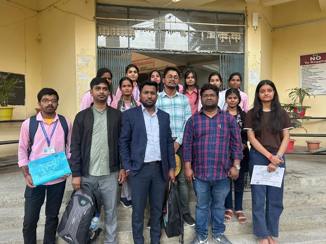 Team building activity during a corporate event